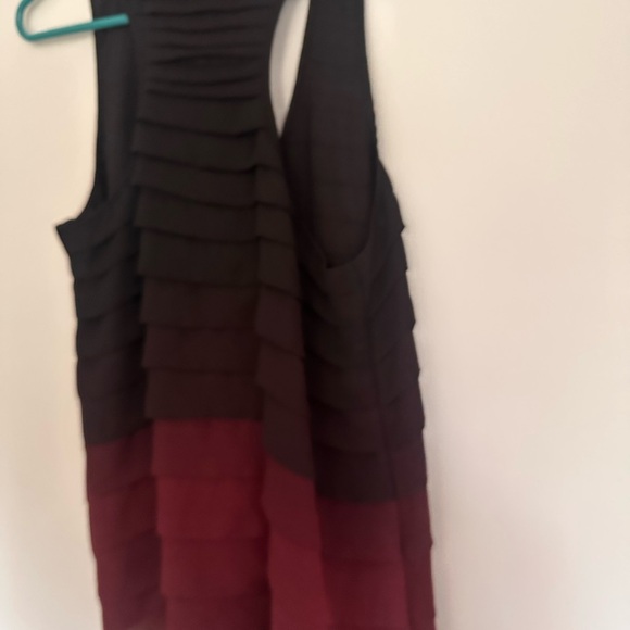 Saks 5th Avenue Burgundy Layered Sleeveless Top - Picture 9 of 9